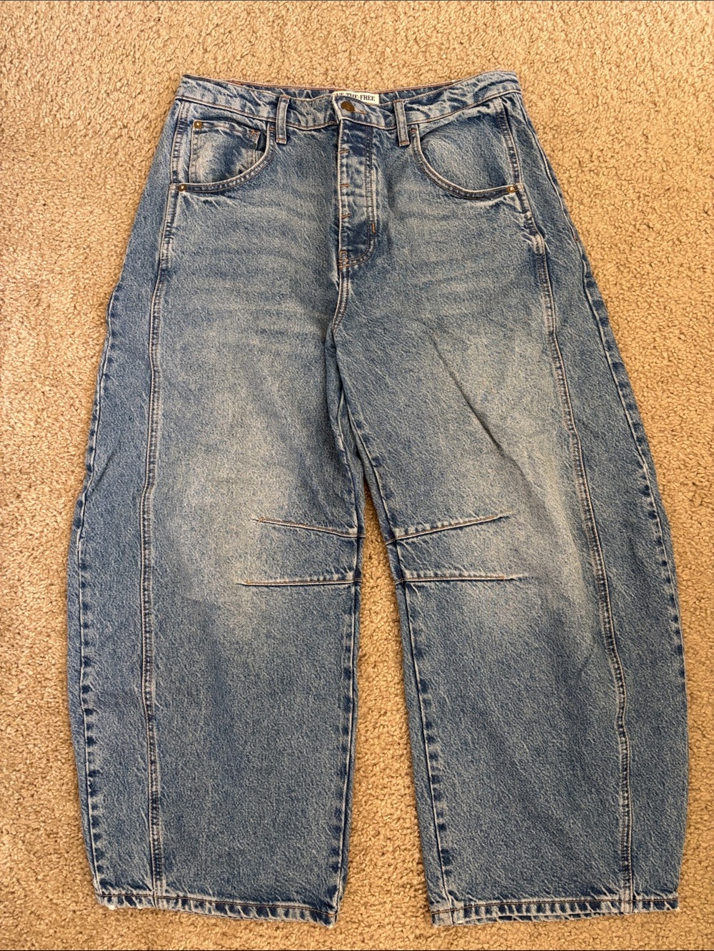 Free People Good Luck Mid-Rise Jean - Picture 2 of 6